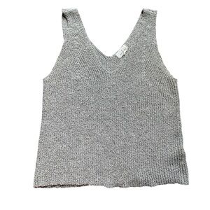 Thread & Supply Light Gray Knit Tank Top S